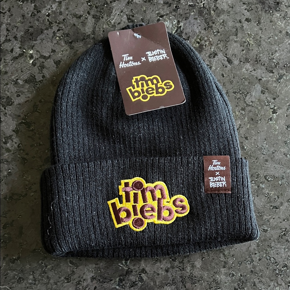 Tim Hortons Justin Bieber Beanie Hat * Tim Biebs